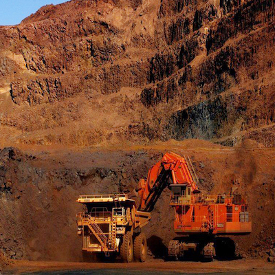Atlas Energy Trucks going through the sand silos